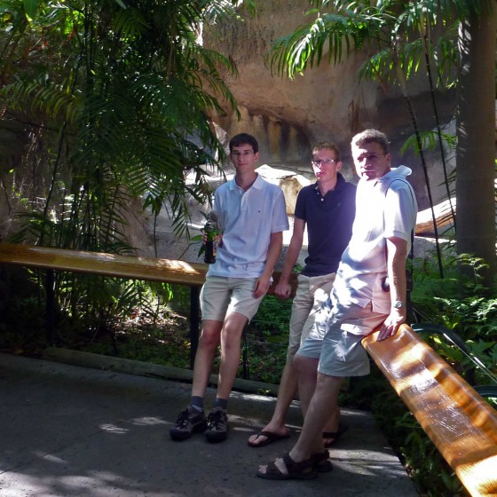 Markus, Thomas und Gerd im Zoo