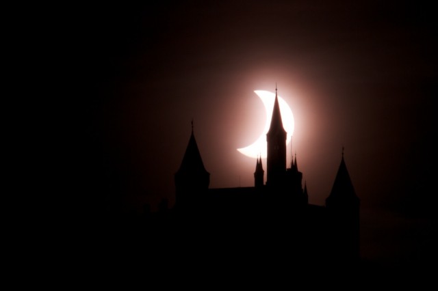 Sonnenfinsternis an der Burg Hohenzollern