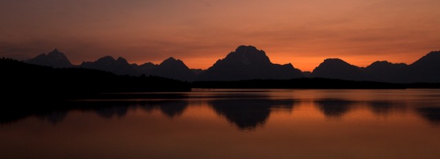 Sunset at Jackson Lake