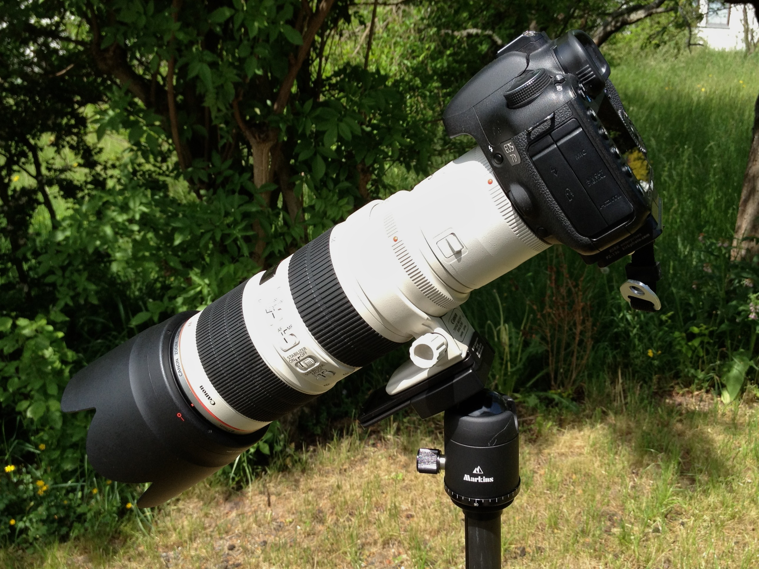 Load test with Canon EOS 7D, 2x Extender and 70-200mm/2.8